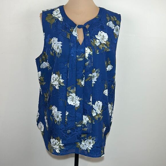 Talbots size XL floral tank top - Picture 1 of 8